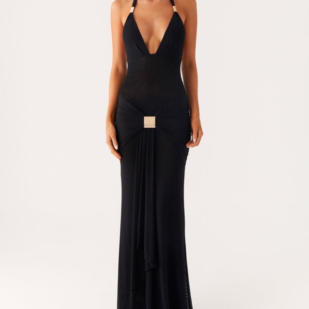 Peppermayo Miyah Halter Hardware Maxi Dress